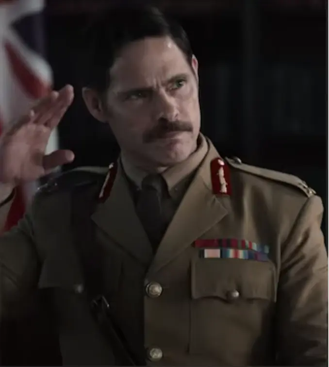 Alex Reece as General Reginald Dyer in a scene from The Waking of a Nation