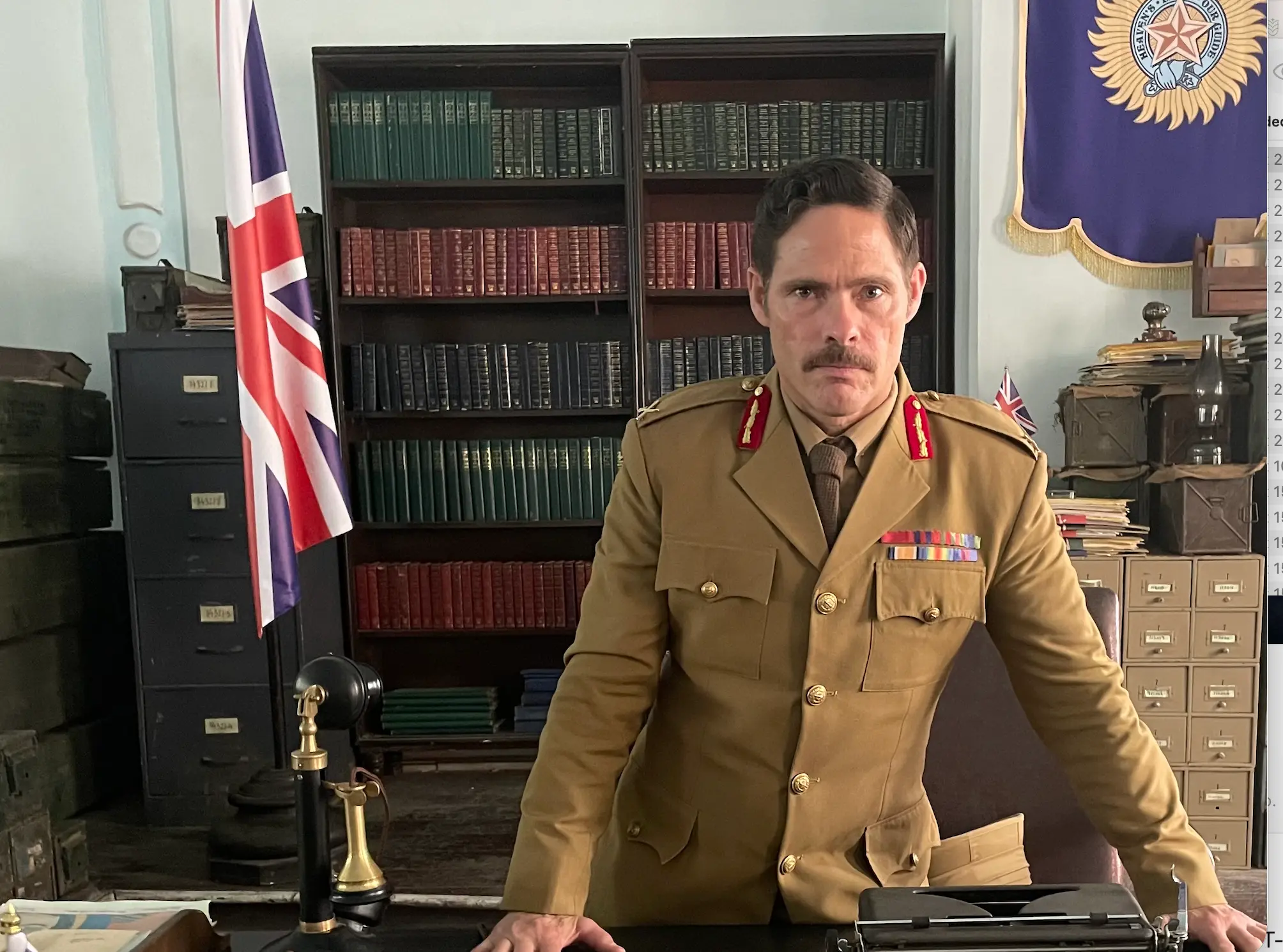 Alex Reece as General Dyer in The Waking of a Nation