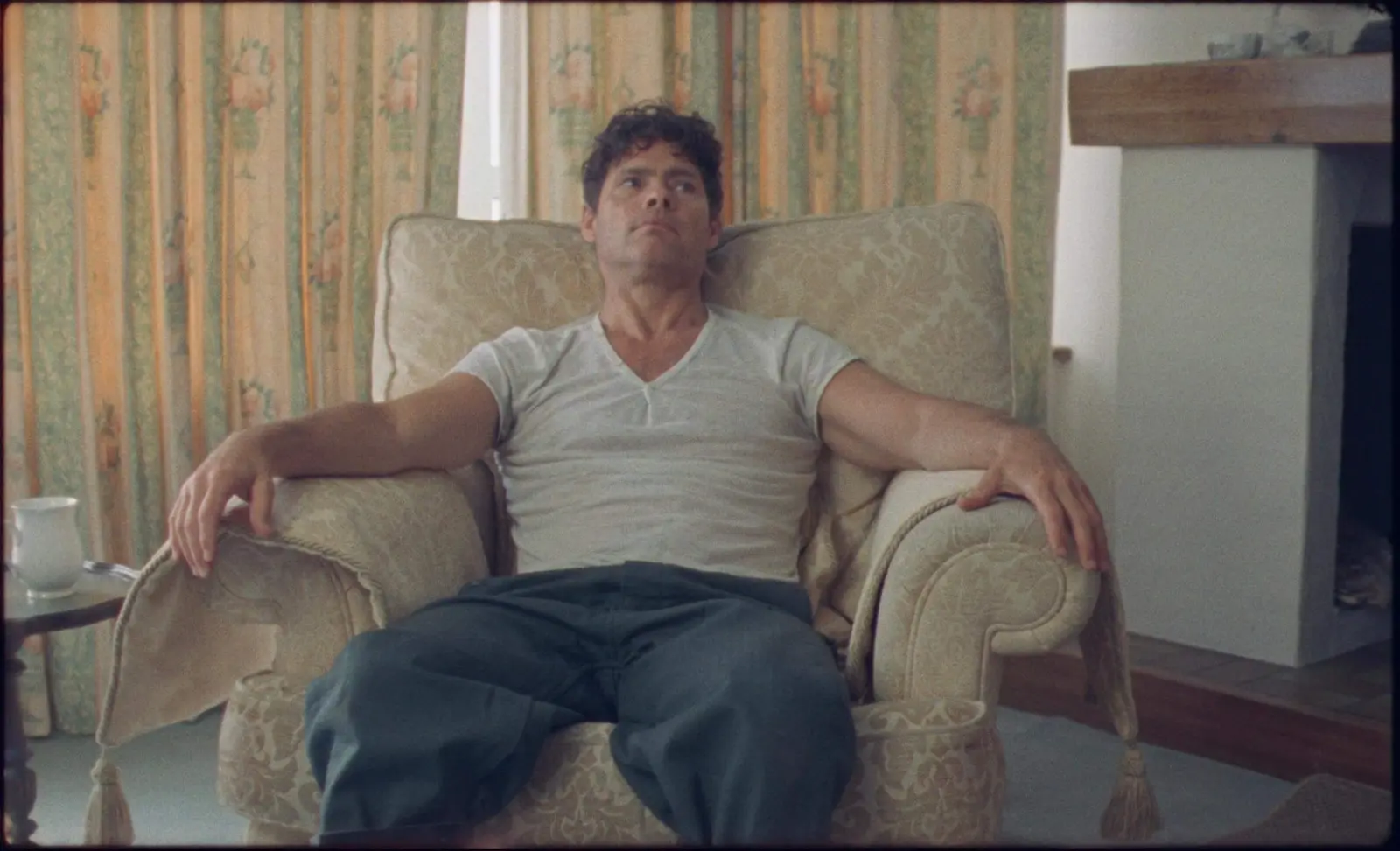 Alex Reece in a domestic sequence from The Aryan Papers photographed on 16mm film